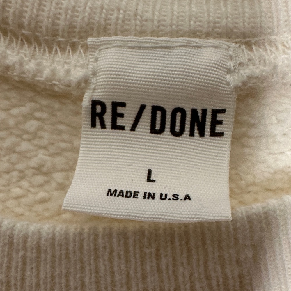 Re/Done Women’s Classic Raglan Crewneck Hold Your Hand Size Large - Picture 4 of 5